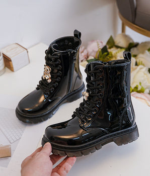 Kids Shiny Detail Boots