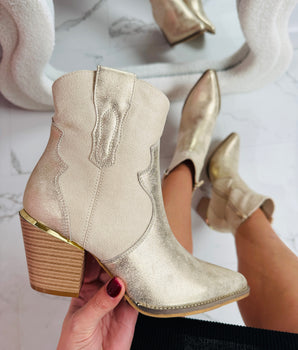 Giavanna Gold Boots