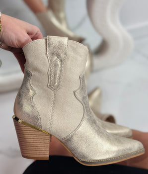 Giavanna Gold Boots