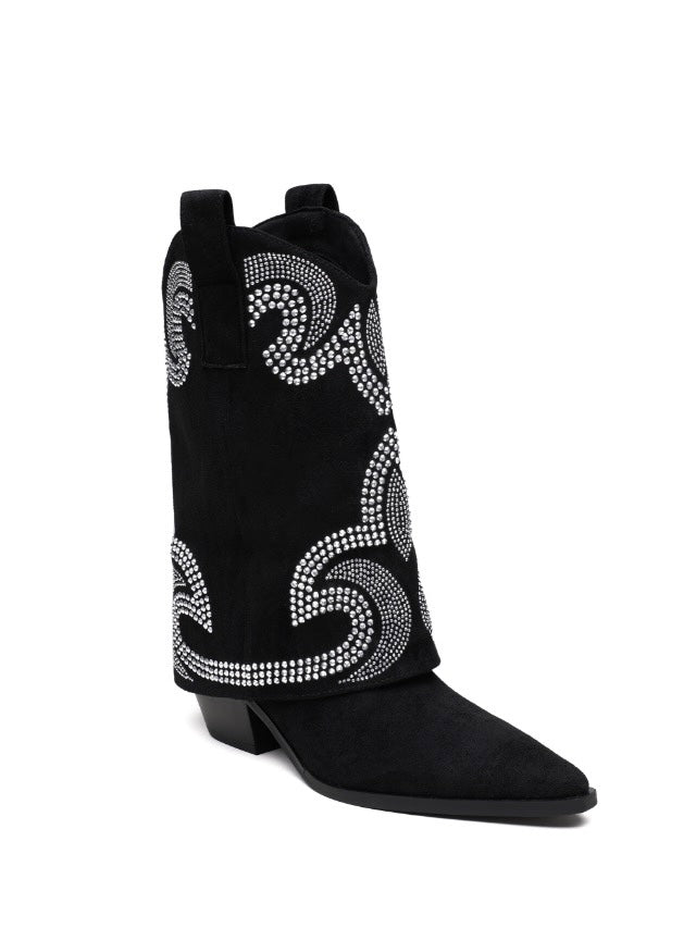 Verrouiller les bottes noires