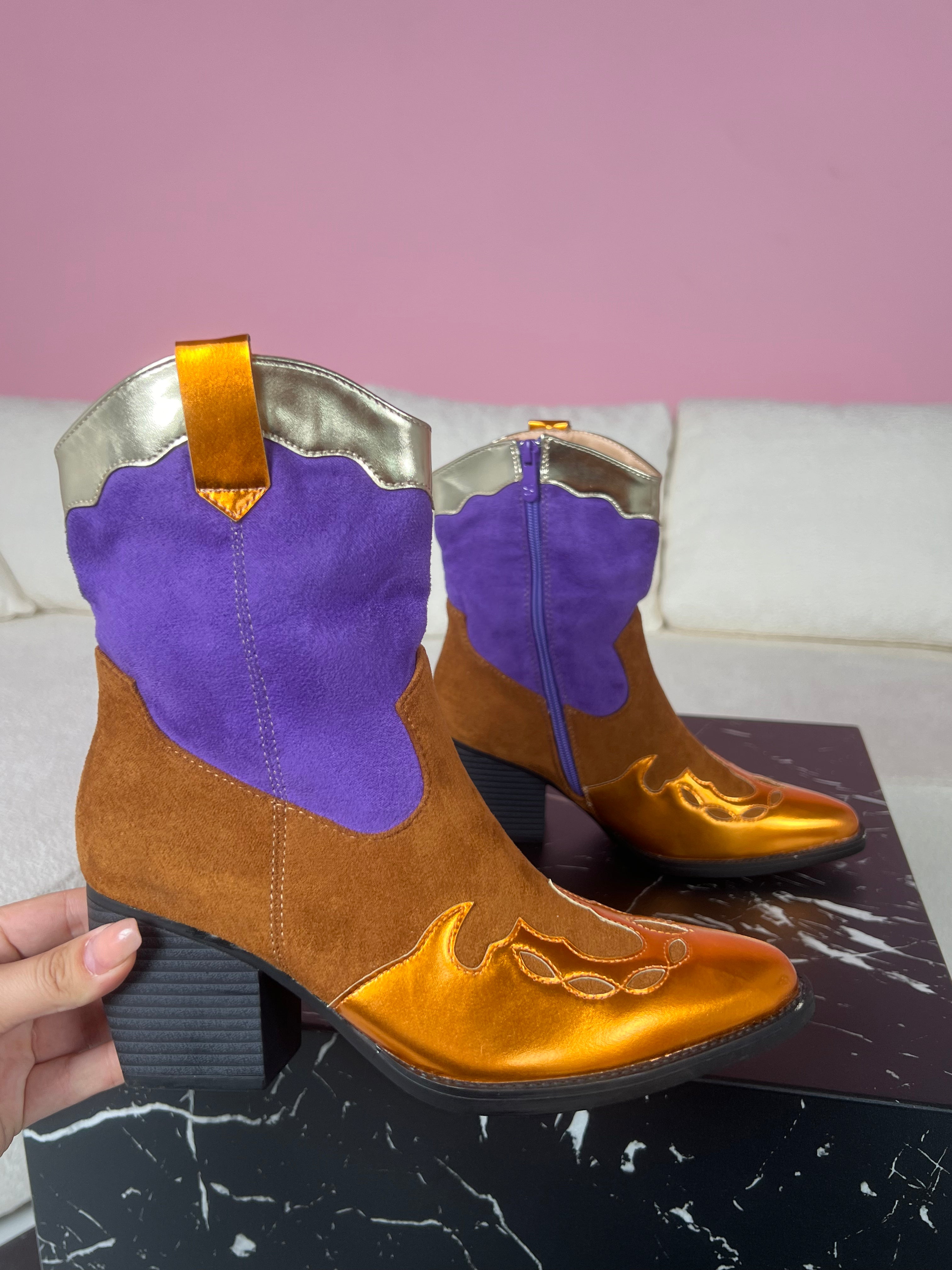 279 Purple Boots BK