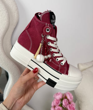 Be Happy Burgundy Sneaker