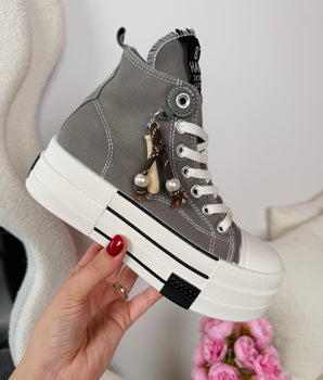 Be Happy Taupe Sneaker