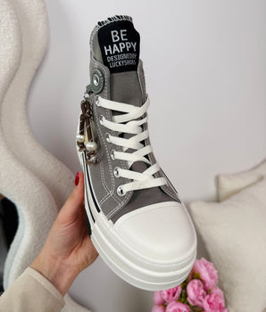 Be Happy Taupe Sneaker