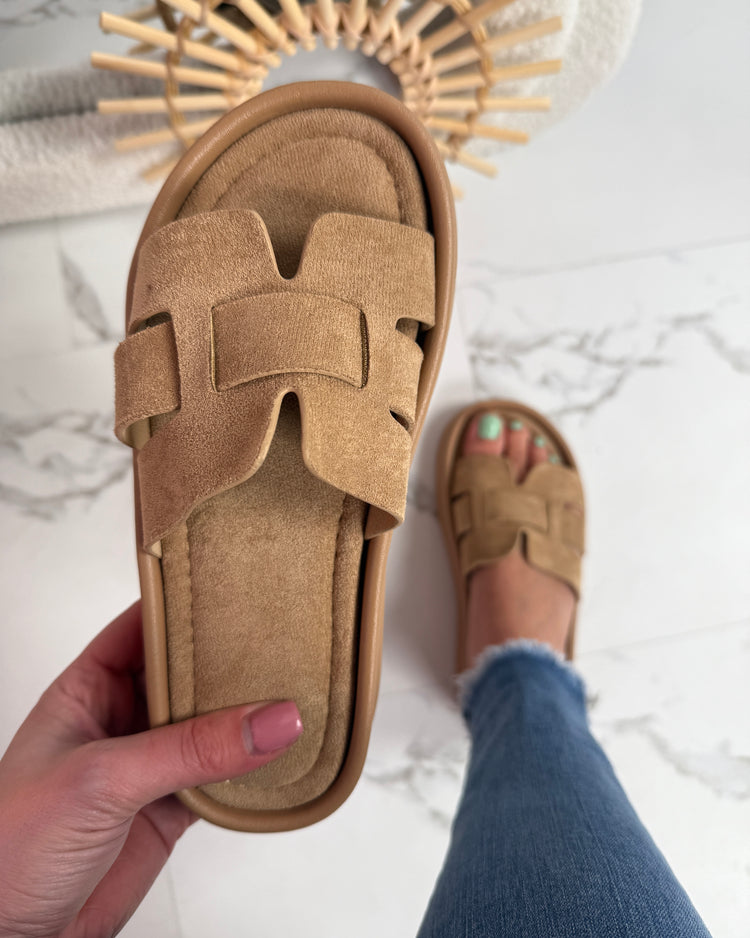 Ines Khaki Slipper