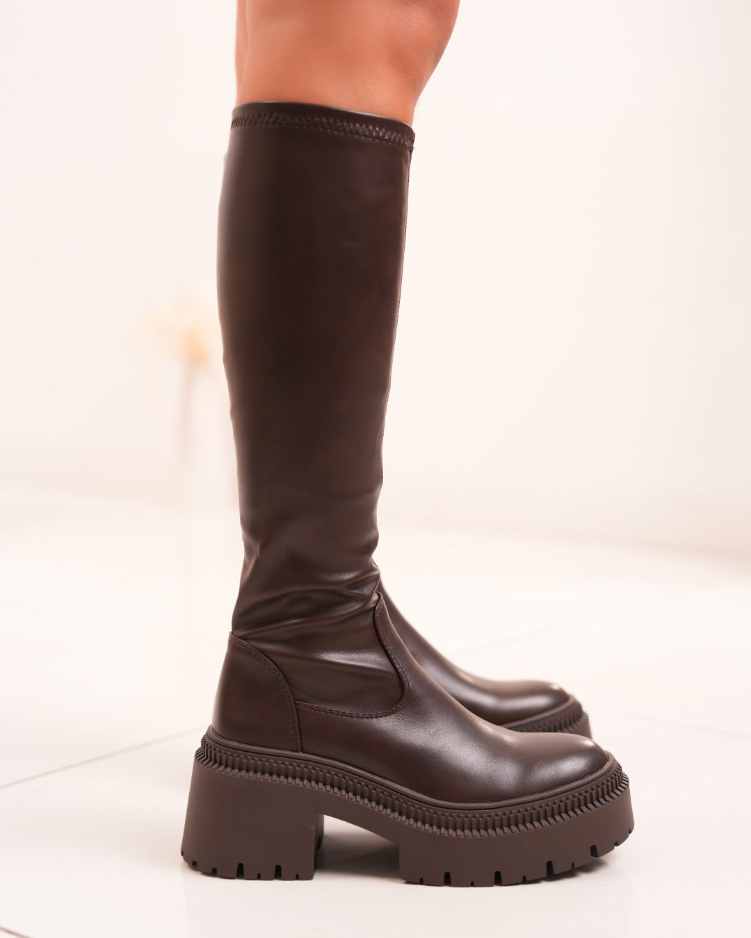 Iwana Brown High Boots