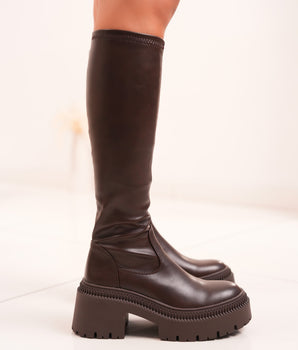 Iwana Brown High Boots