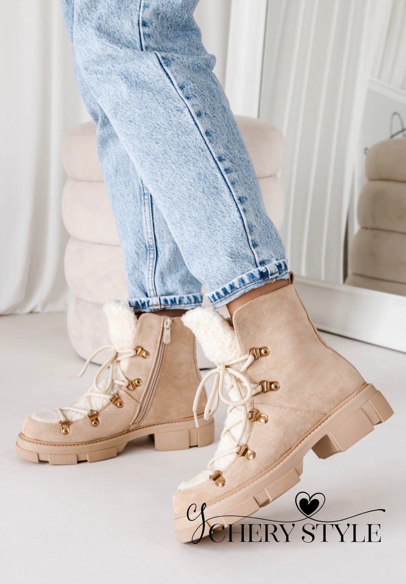 July Beige Boots