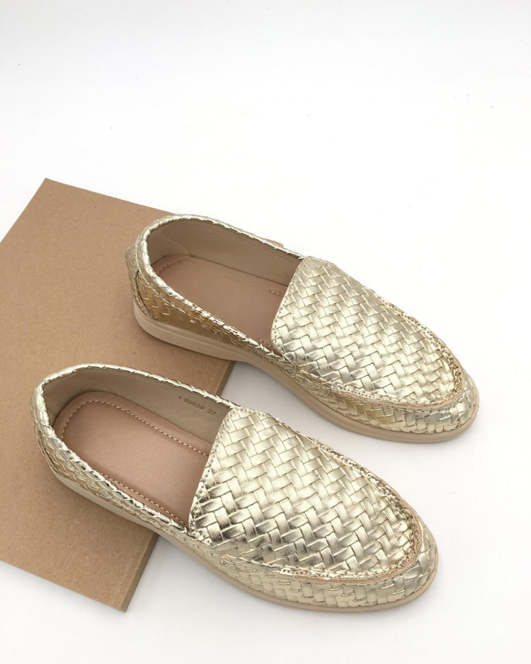 Kiana Gold Loafer