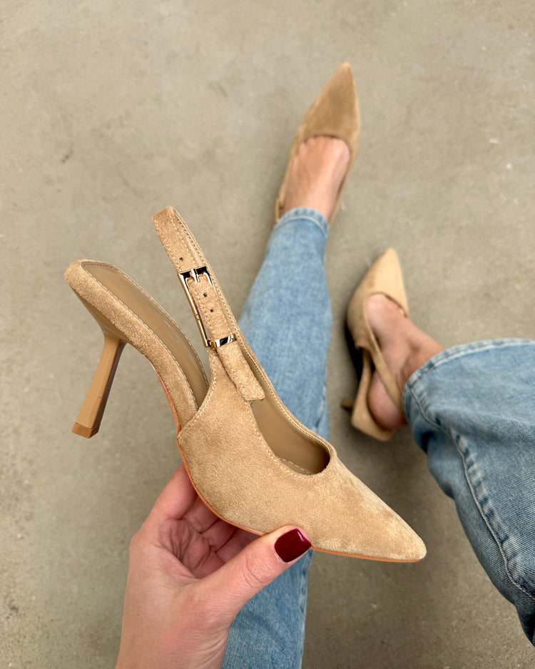 Lima Khaki Heels