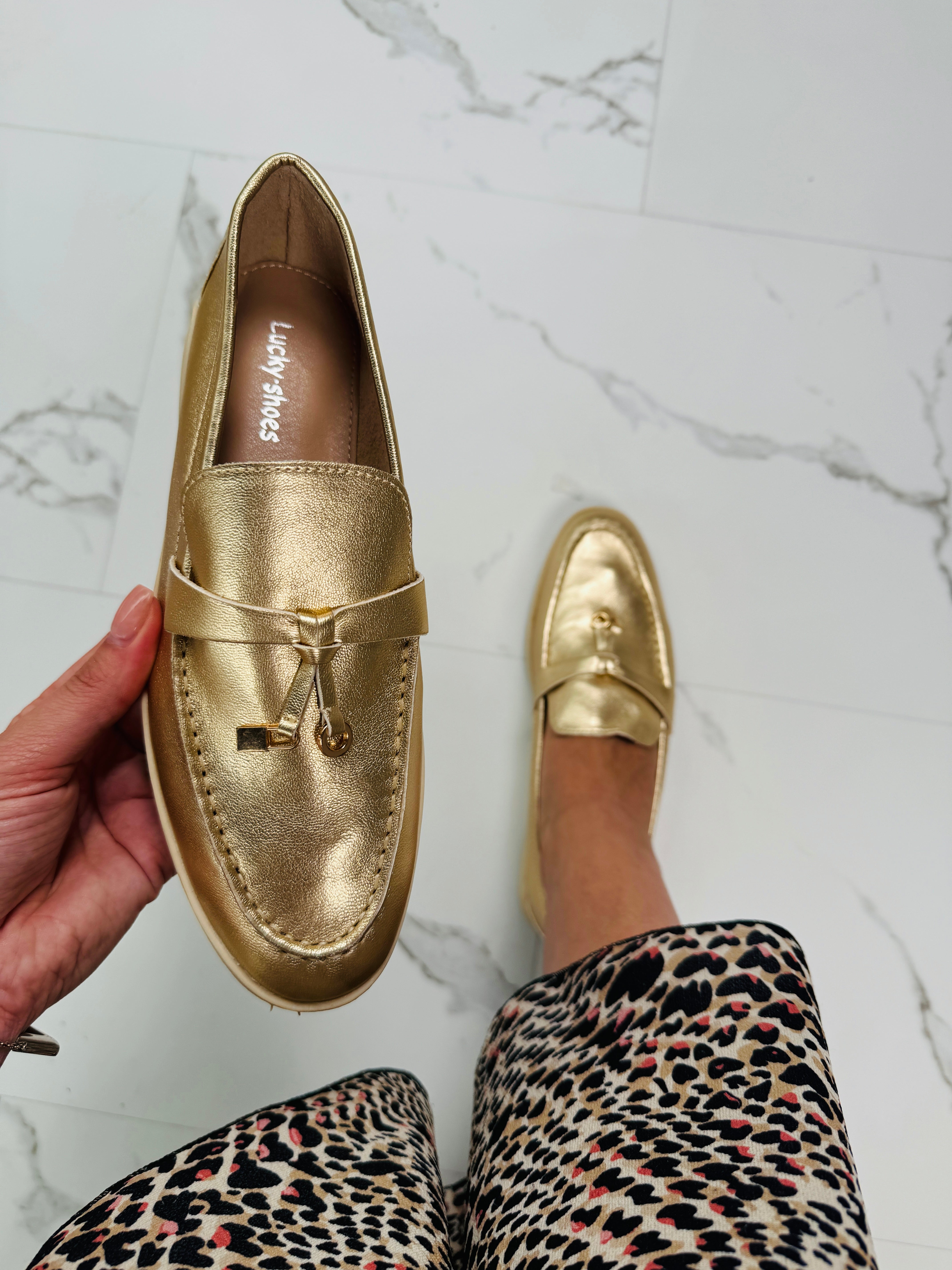 Lott Gold Loafer