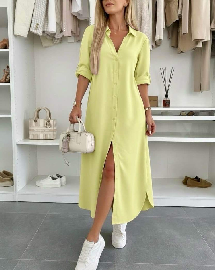 Oversized Shirt Dress