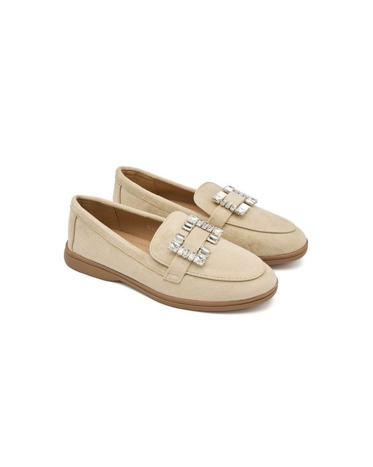 Square Beige Loafer