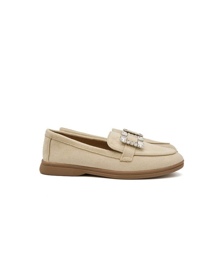 Square Beige Loafer