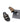 Rowena Stud Black Slides