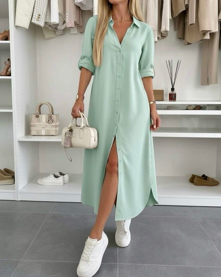 Oversized Shirt Dress