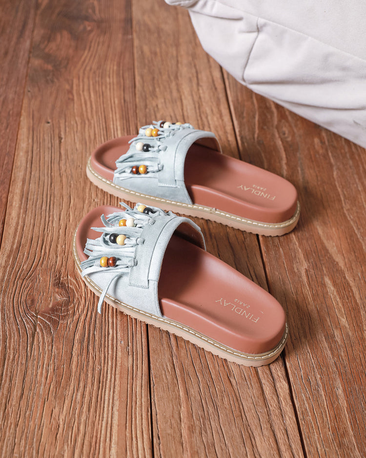 Prya Blue Slides