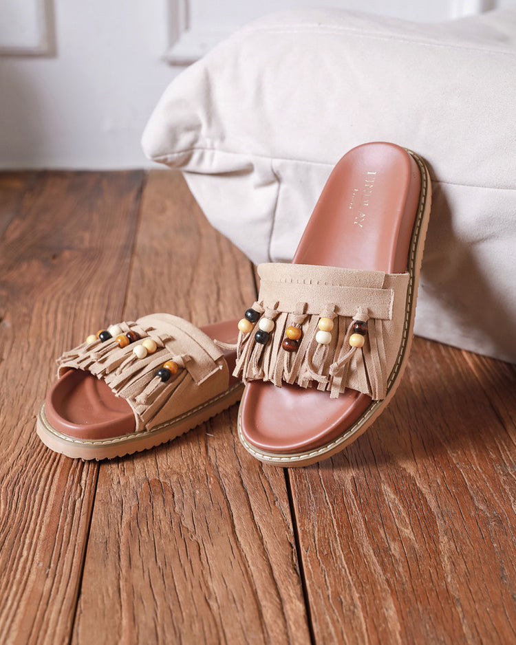 Prya Khaki Slides