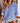 Oversized Stripe Blouse Blue