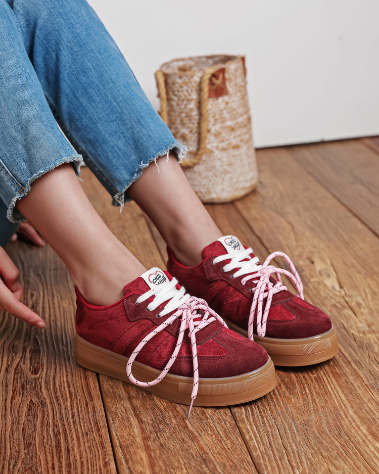 Noeme Wine Sneaker