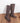 Pattern High Boots - Brown