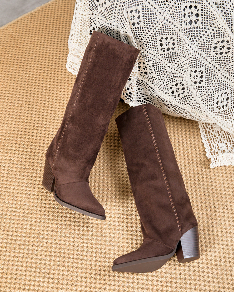 Livia High Boots - Brown