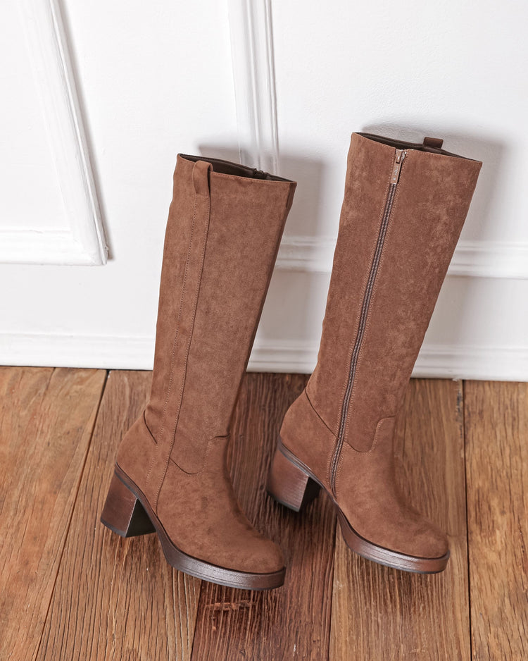 Bernice High Boots - Camel