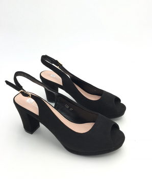 Marie Black Heels