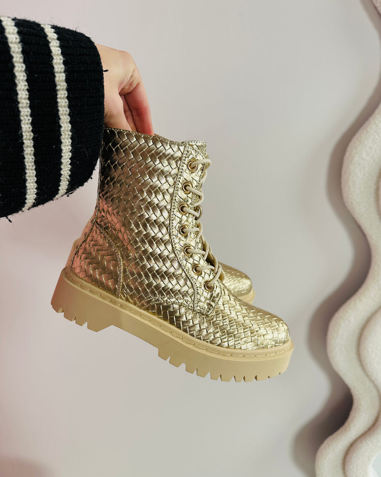 Martina Gold Boots