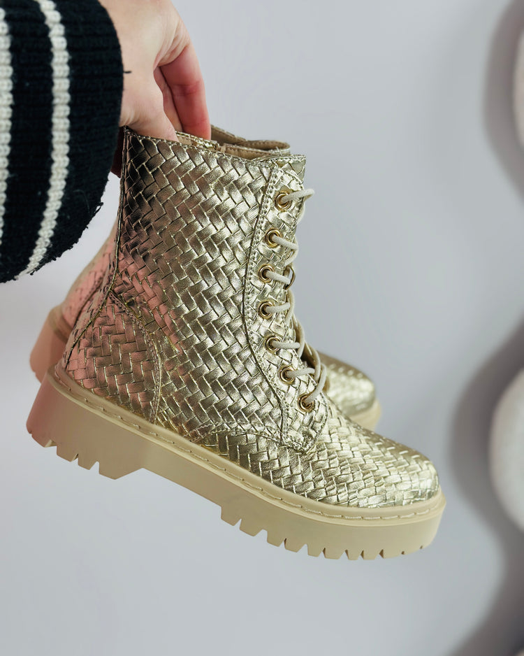 Martina Gold Boots