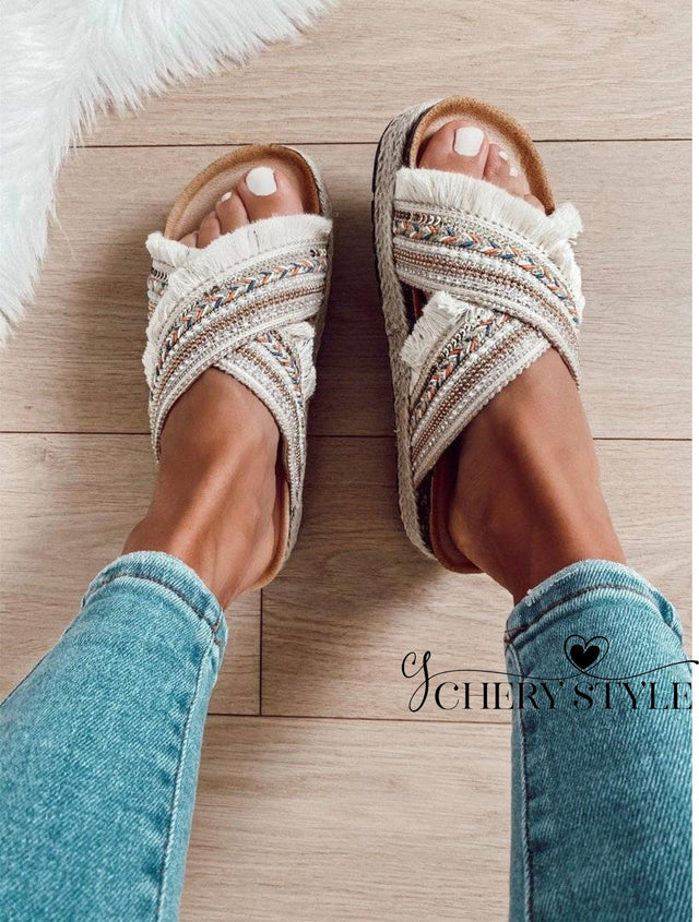 Merel Beige Slipper
