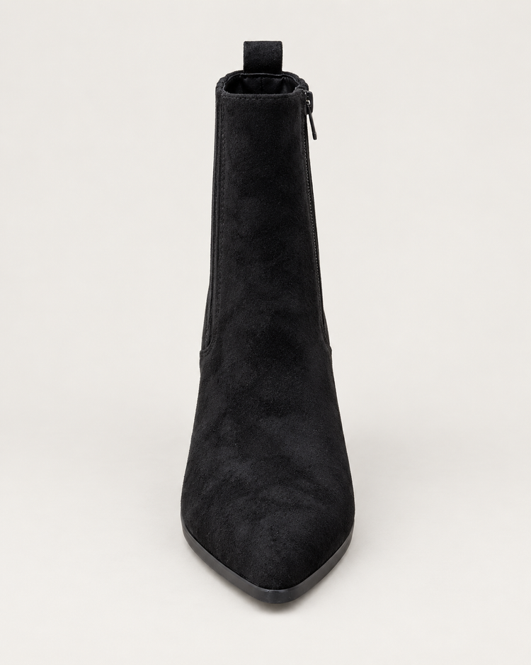 Monika Black Suedine Boots