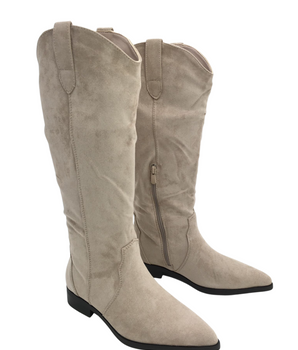 Latifa Khaki Cowboy Boots