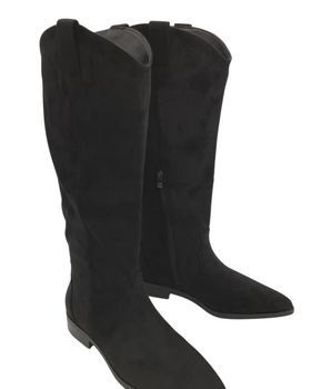 Latifa Black Cowboy Boots
