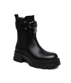 Chelsea Black Lock Boots
