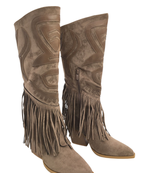 Fringle Western Khaki boots