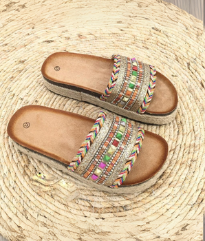 Brittany Gold Slippers