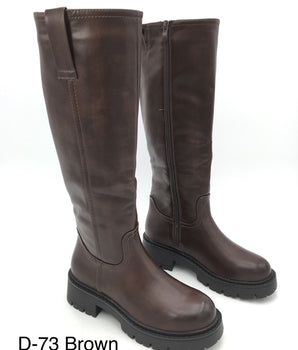Elvira Brown High Boots