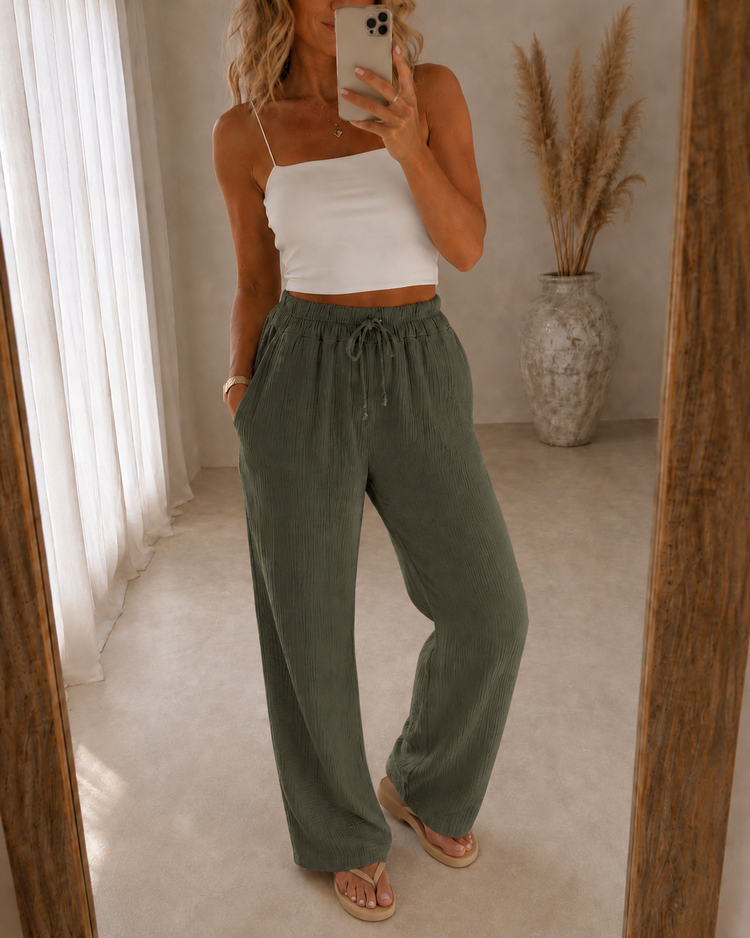 Cotton Relax Pants