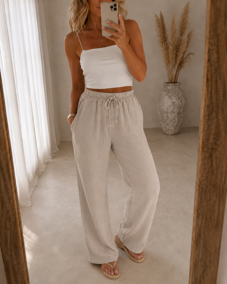 Cotton Relax Pants