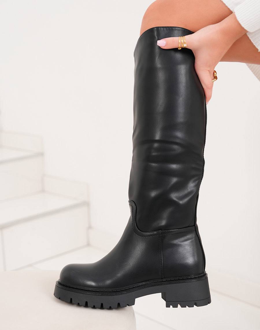 Ruby Black High Boots