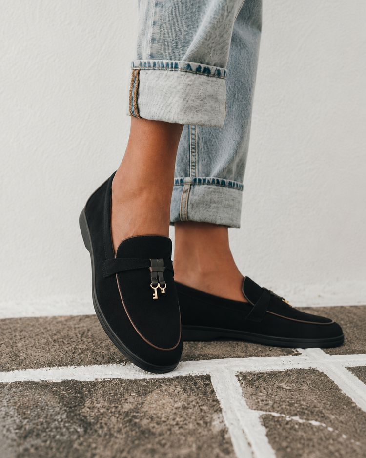 Shanna Black Loafers