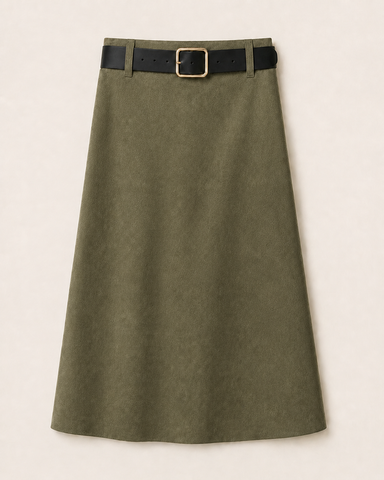 Suedine Maxi Rok