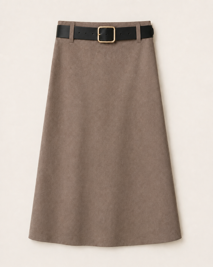 Suedine Maxi Rok