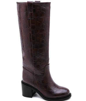 Suuz Cro Hoge Brown Boots