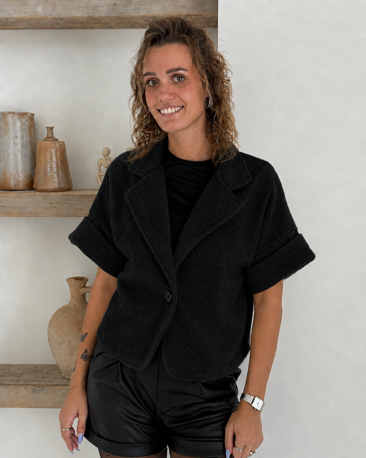 Teddy Cropped Blazer