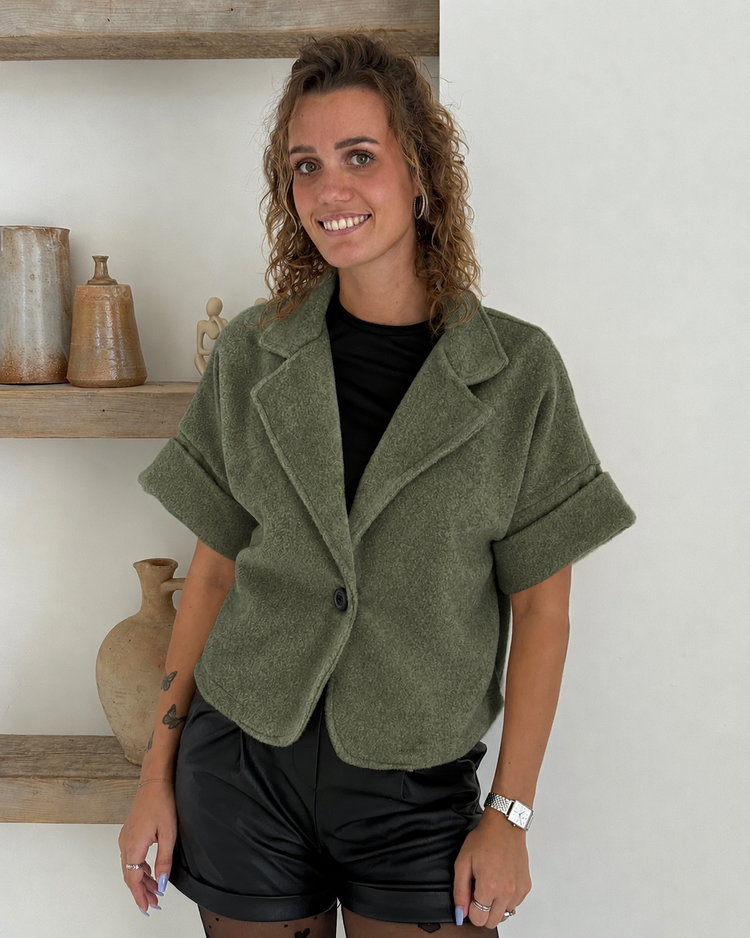 Teddy Cropped Blazer
