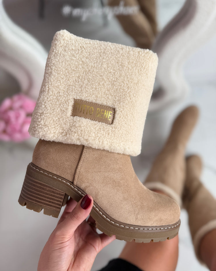 Tutto Omslag Beige Boots
