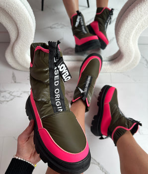 Warmy Green Boots