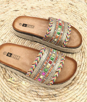 Brittany Gold Slippers